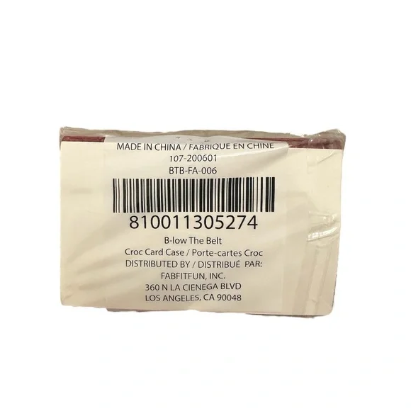 B-Low The Belt Red Croc Card Holder Vegan Leather New in Packaging - Picture 2 of 5
